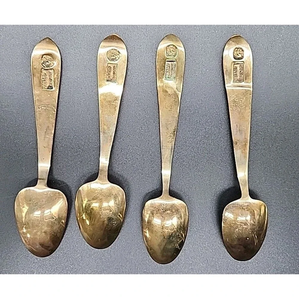 Vtg Thailapidary Buddha 19 Pcs Bronze Goddess Serving Set